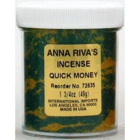 1 3/4 oz Anna Riva Incense Powder - Quick Money