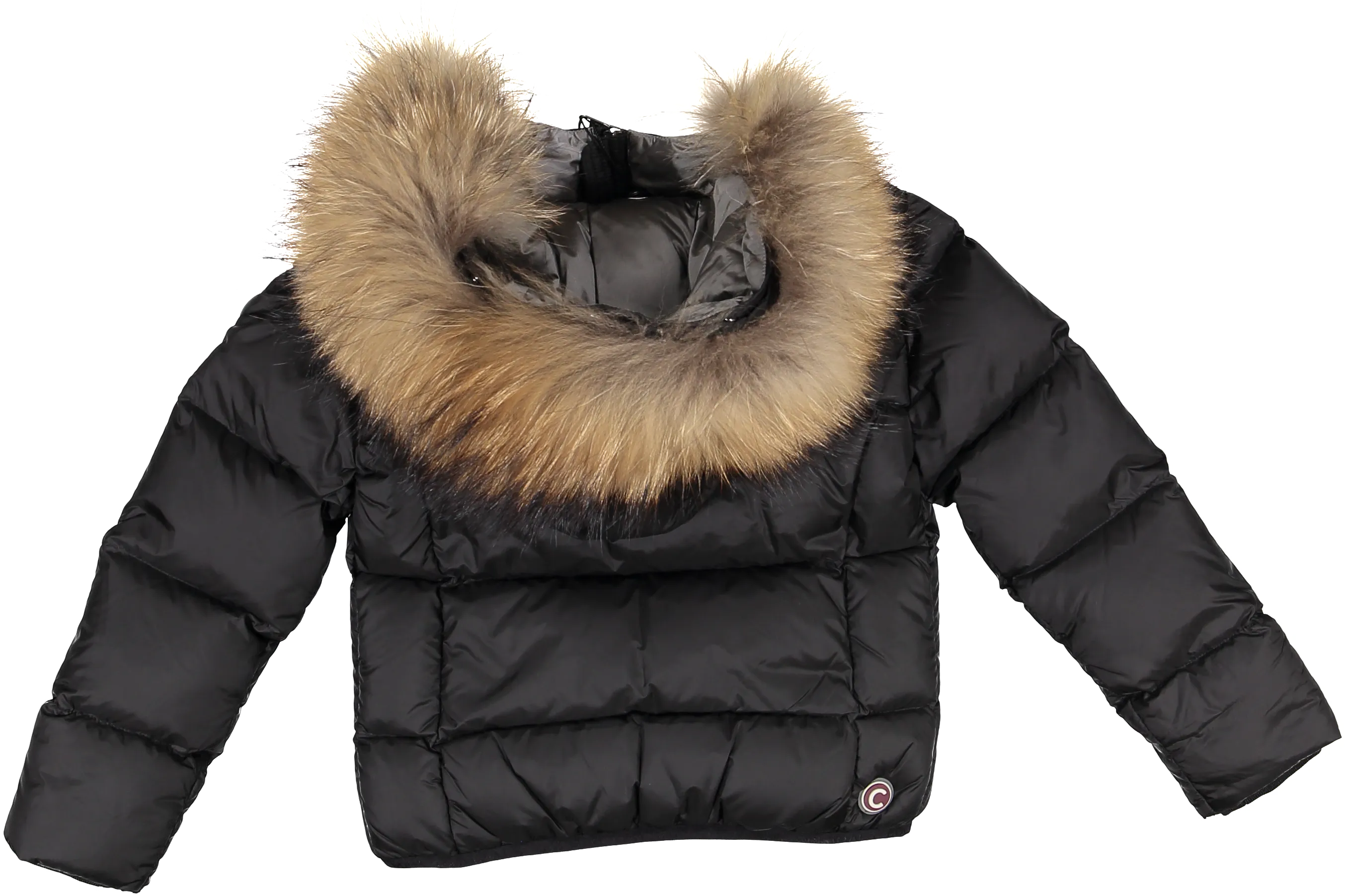 3406D-GIRLS DOWN JACKET-Black