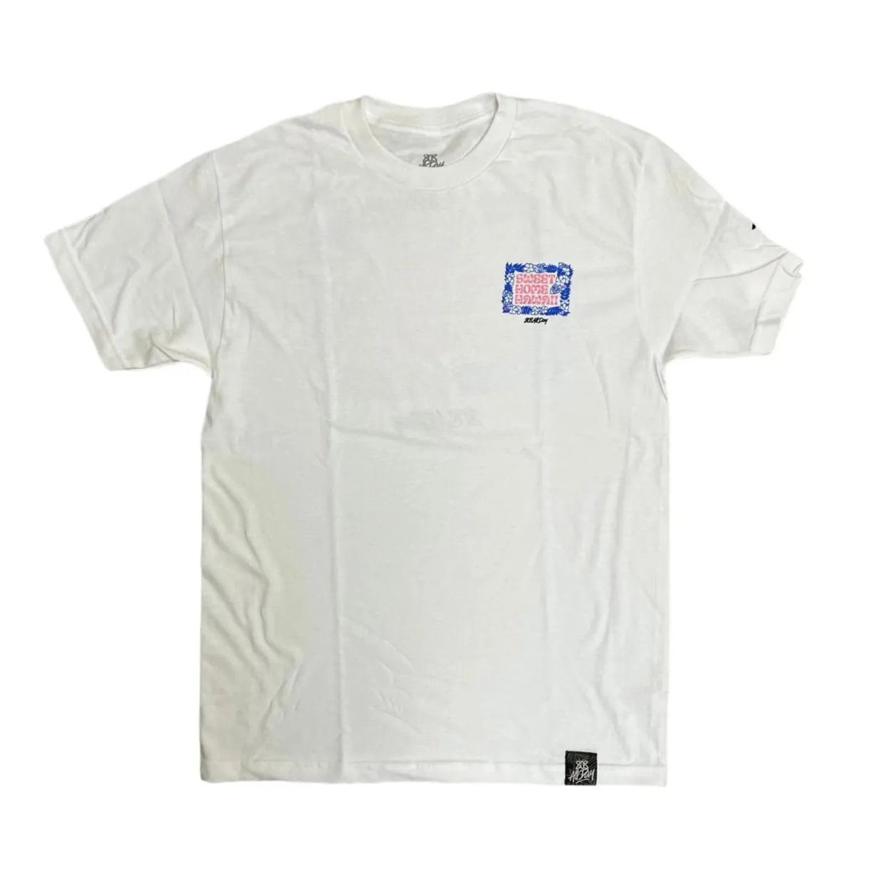 808ALLDAY SHH Floral White T-Shirt