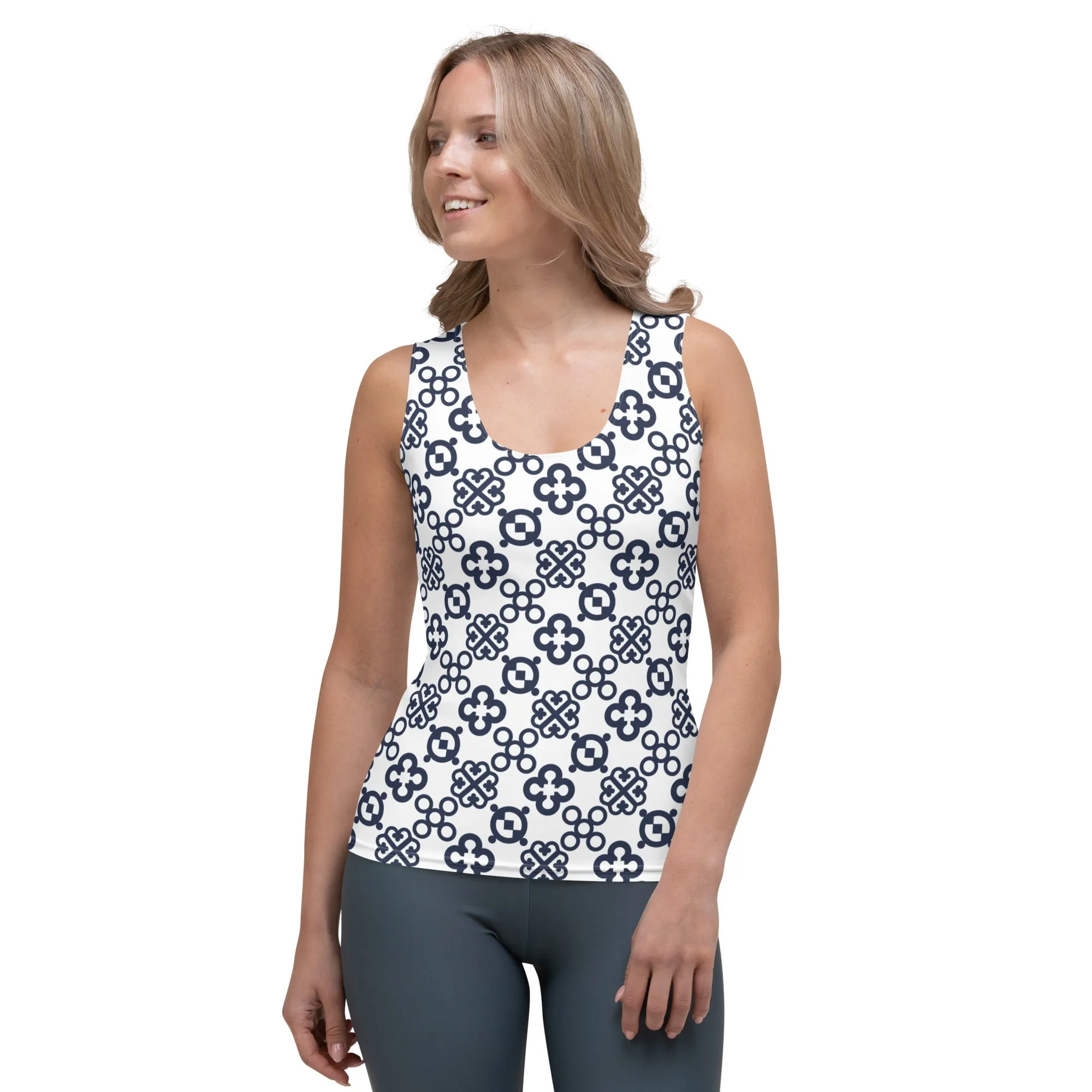 Adinkra Vibes Sublimation Cut & Sew Tank Top