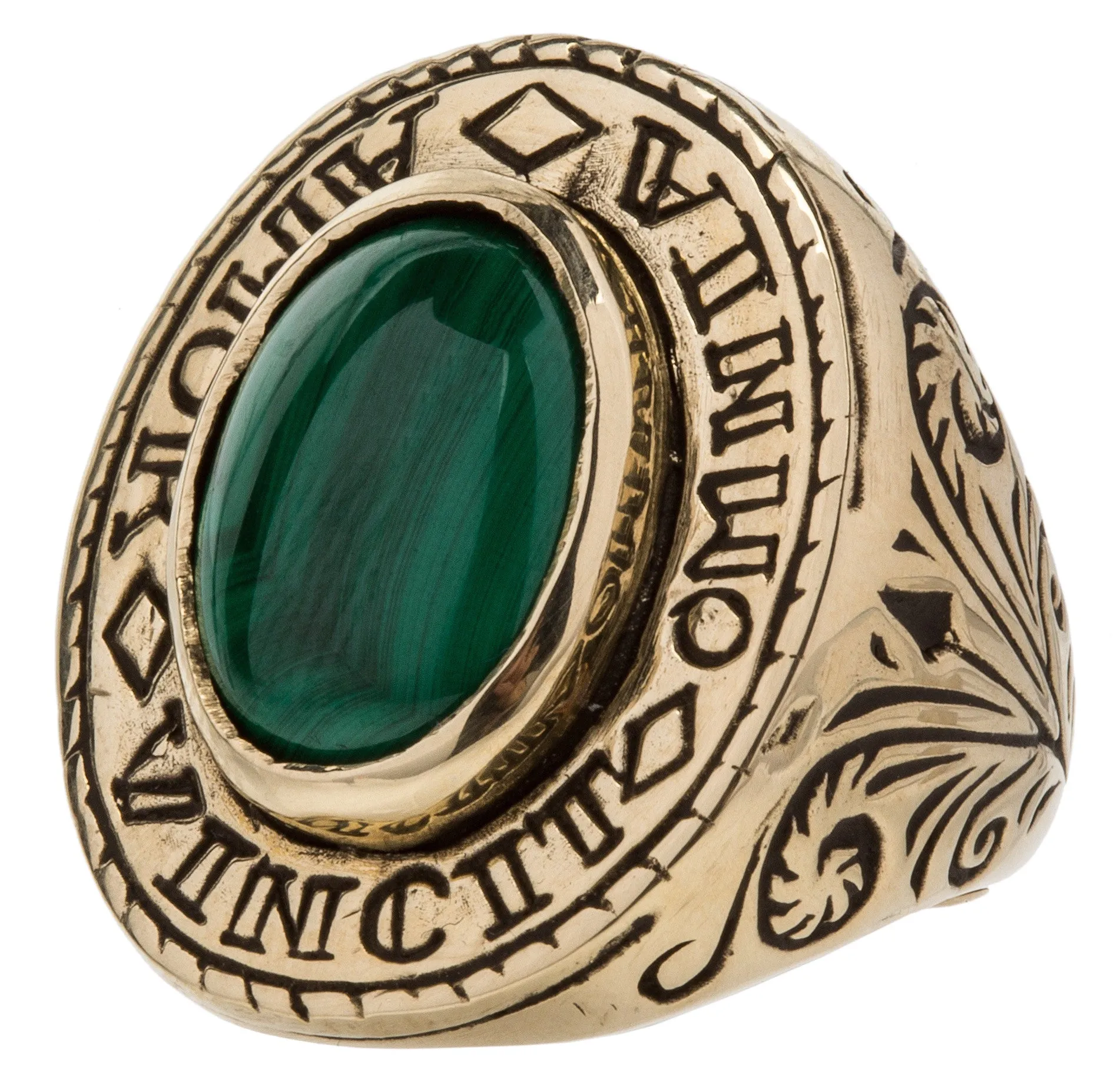 Amor Ring ~ Malachite Gemstone