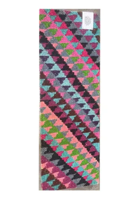 ANNA CHANDLER COIR DOORMAT TRIANGLE PINK LONG