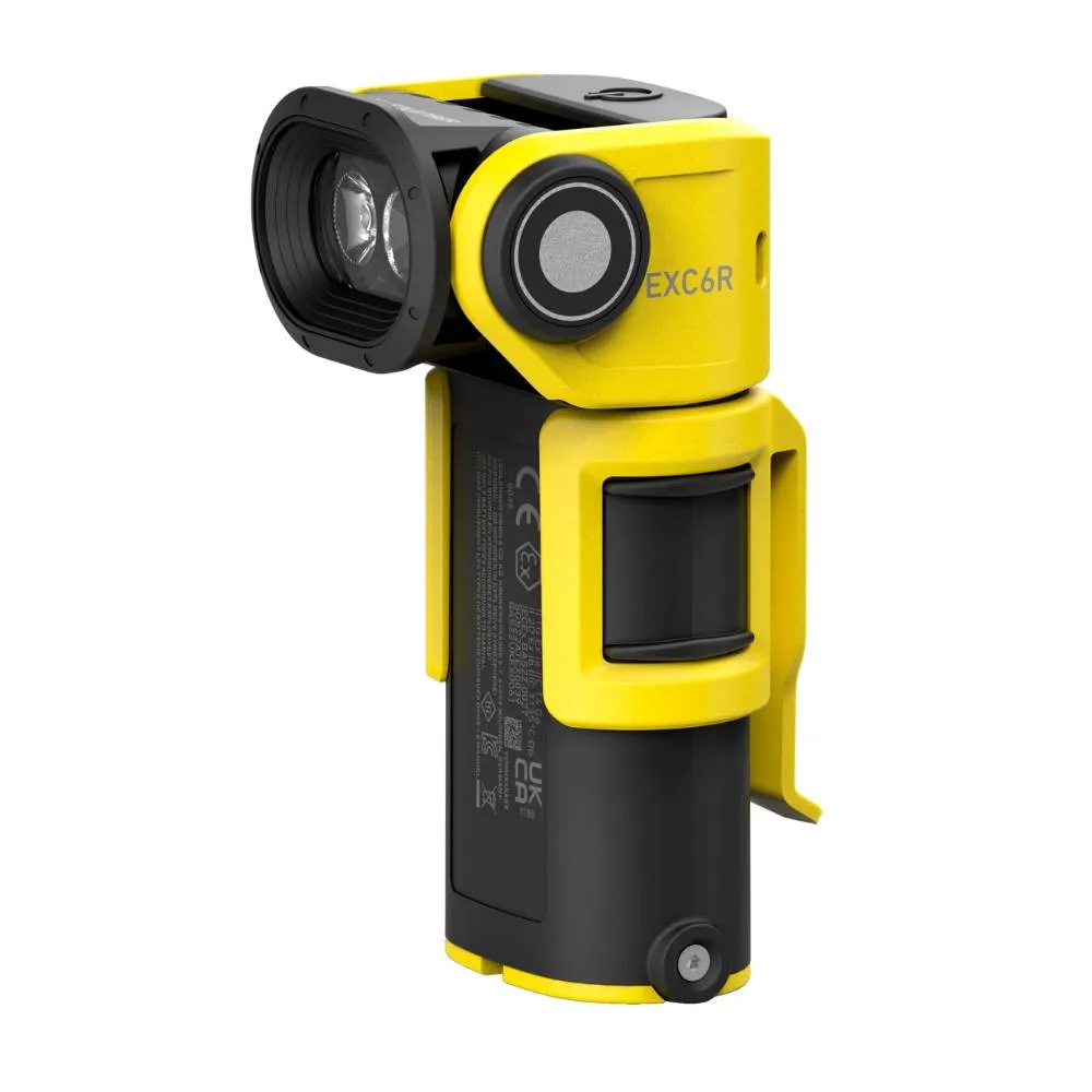 ATEX EXC6R Right Angle Rechargeable Torch Zone 0/21