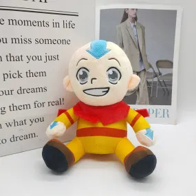 Avatar Aang Cosplay Plush Toys Cartoon Soft Stuffed Dolls Mascot Birthday Xmas Gift