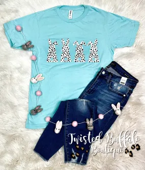 Baby Blue {AT THE BUNNY HOP} Crew Neck Tee