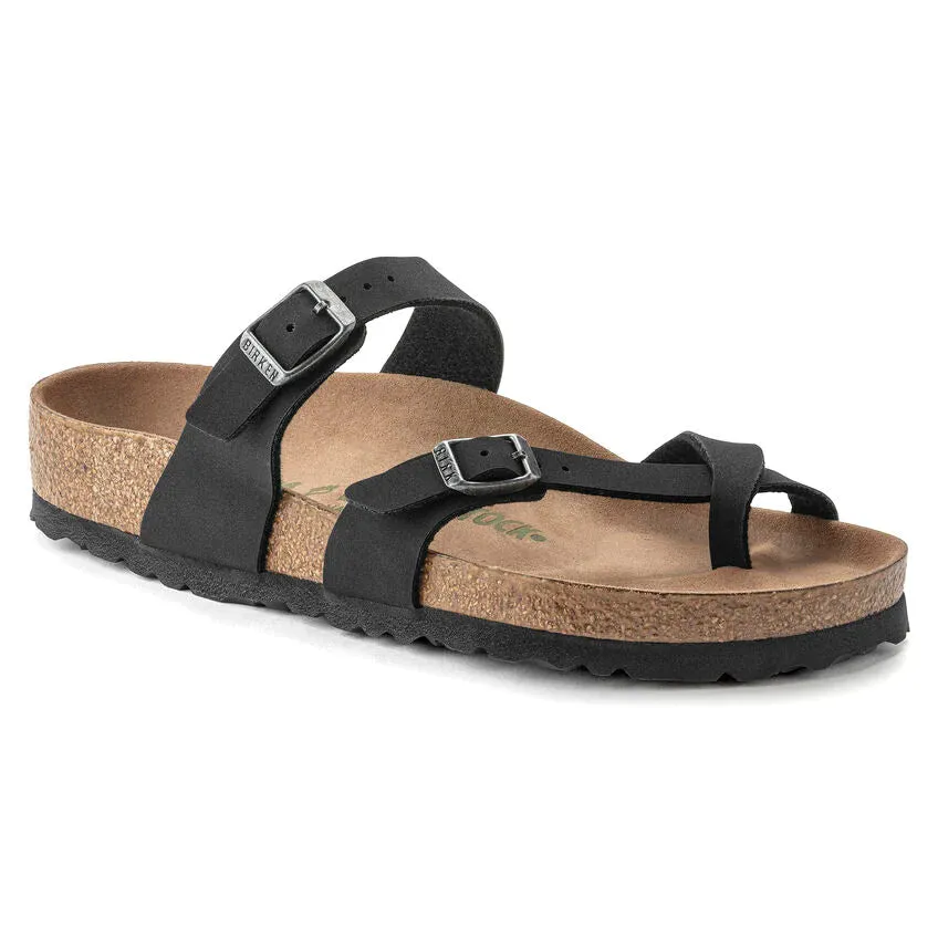 Birkenstock Mayari BirkiBuc Vegan Sandal (Women's) Black 1021176