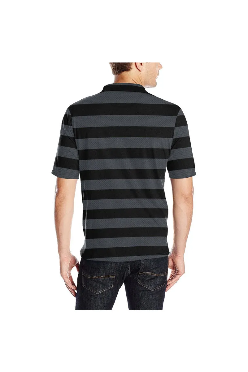 Bold Stripes Men's Polo Shirt