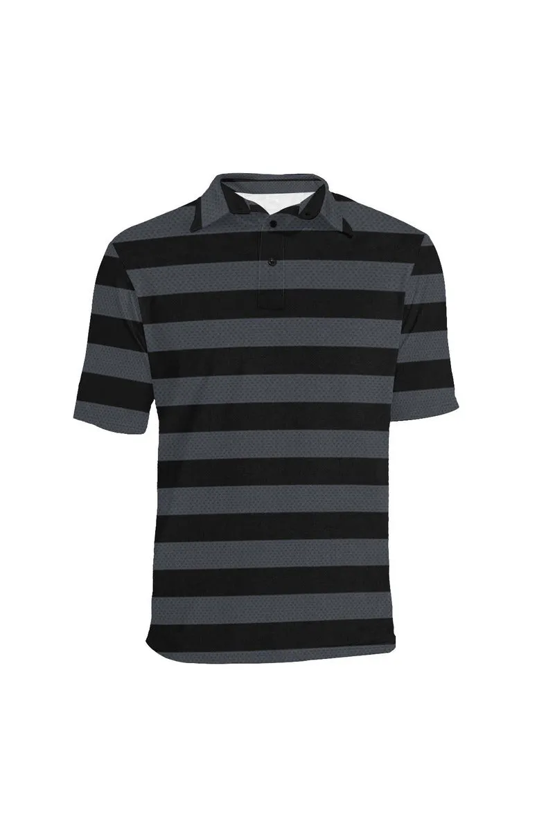 Bold Stripes Men's Polo Shirt