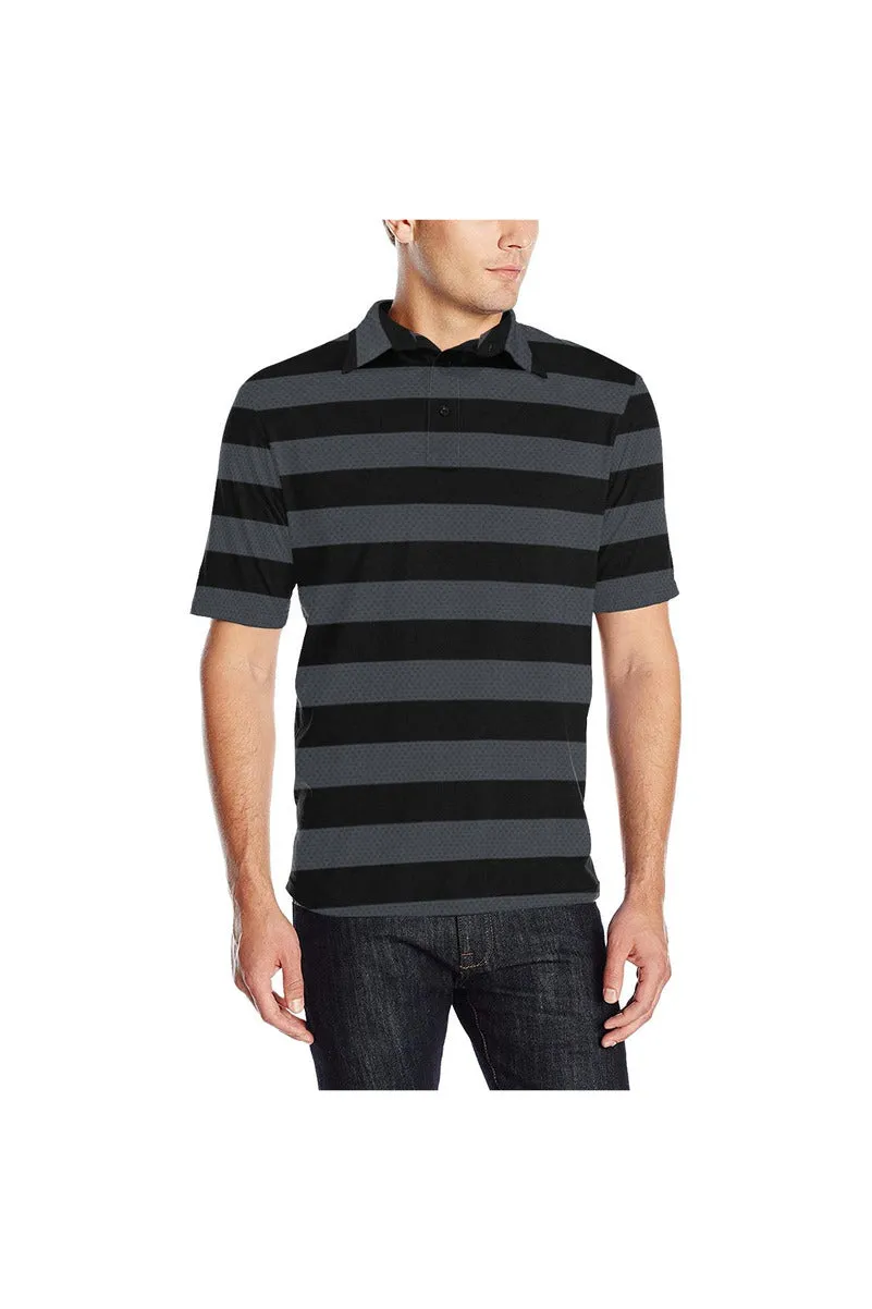 Bold Stripes Men's Polo Shirt