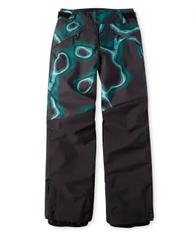 Boy's Anvil Aop Snow Pants - Blue Heat Map