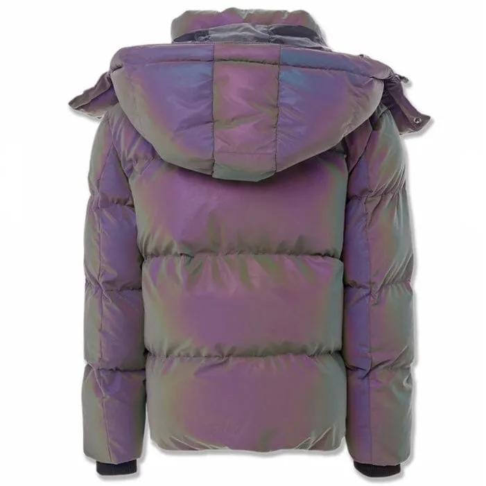 Boys Jordan Craig Metallic Hooded Bubble Jacket (Iridescent) 91542MB