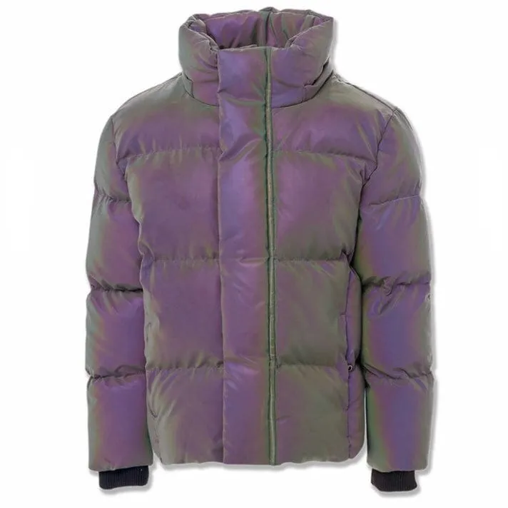 Boys Jordan Craig Metallic Hooded Bubble Jacket (Iridescent) 91542MB