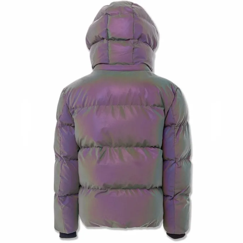 Boys Jordan Craig Metallic Hooded Bubble Jacket (Iridescent) 91542MB