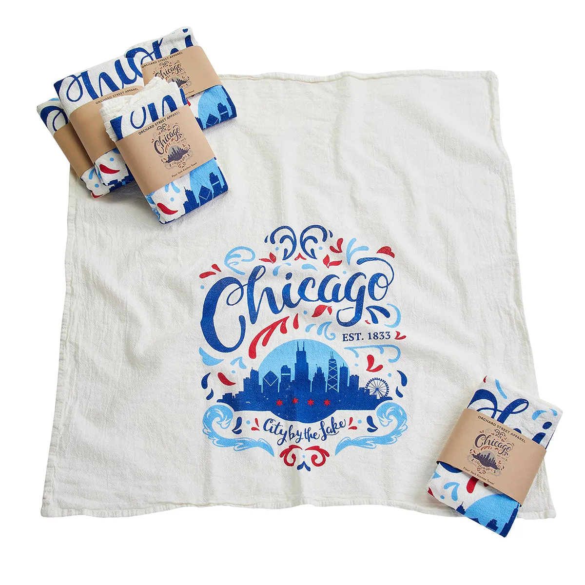 City by the Lake Flour Sack Towel