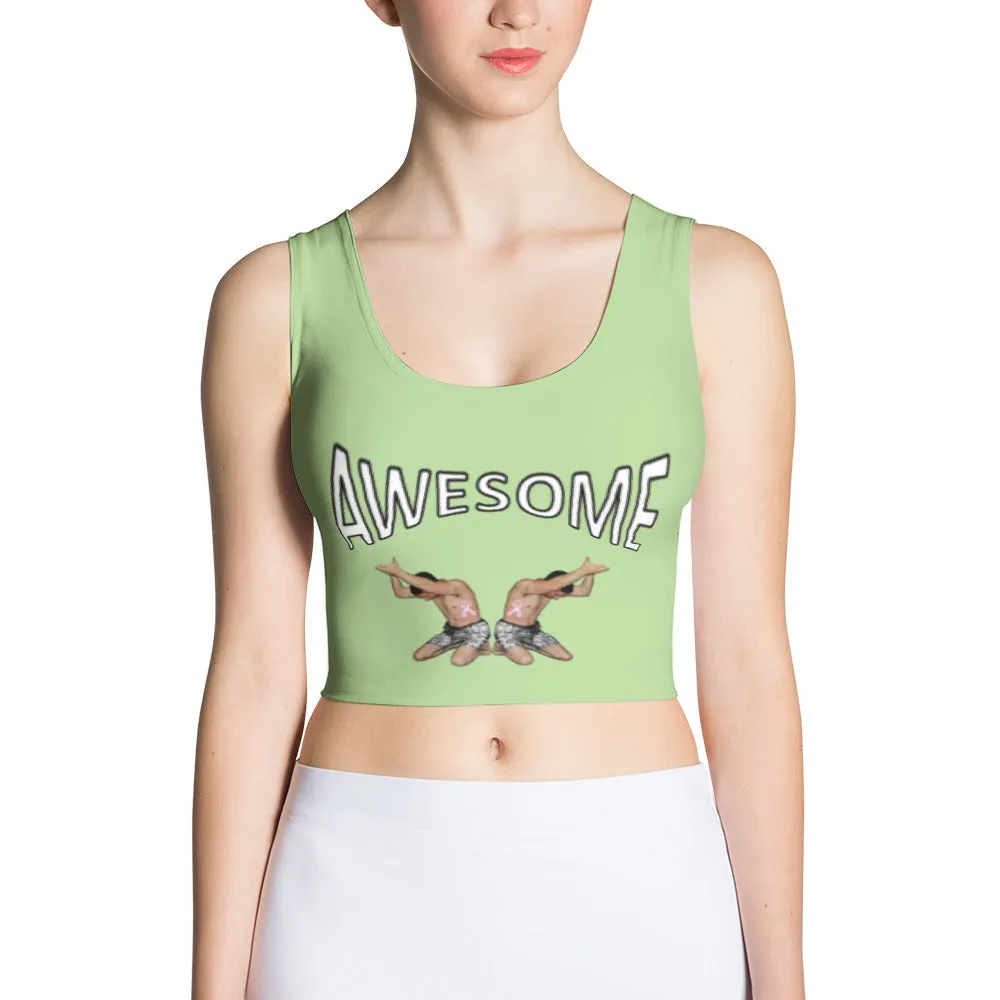 Crop Top Awesome Pale Green