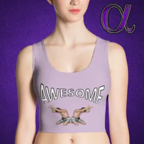 Crop Top Awesome Pale Purple