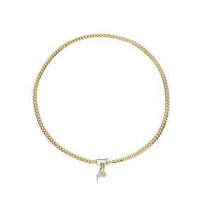 Cuban Link Lightning Charm Necklace