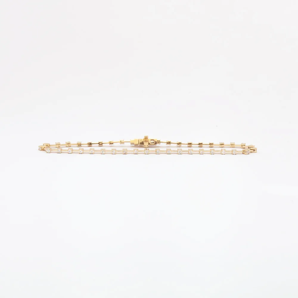 Diamond Station Tennis Bracelet