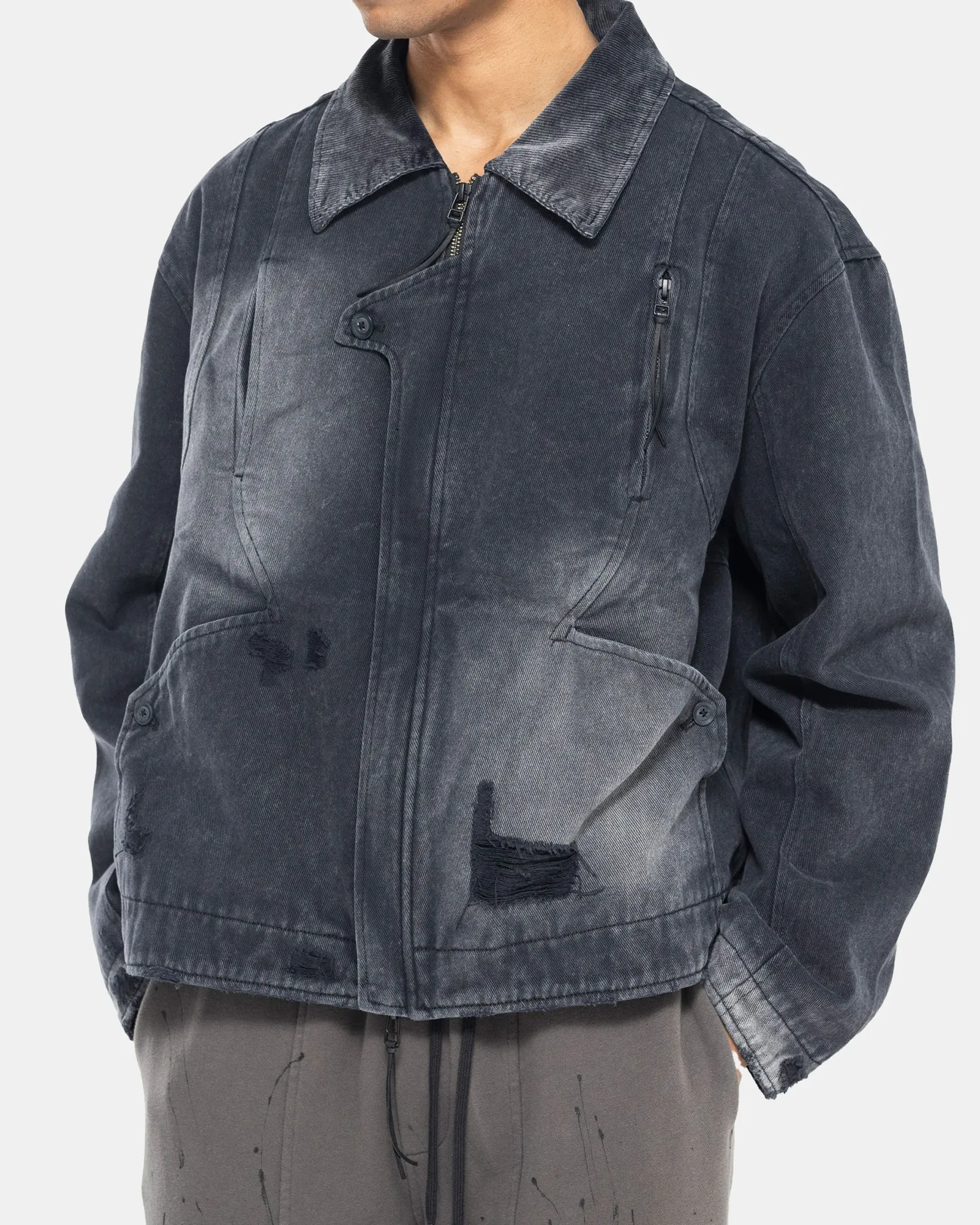 E Miner Jacket in Dark Grey