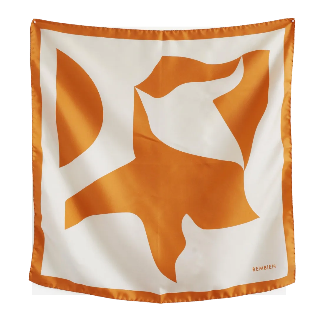 Eloise Silk Scarf (Apricot)