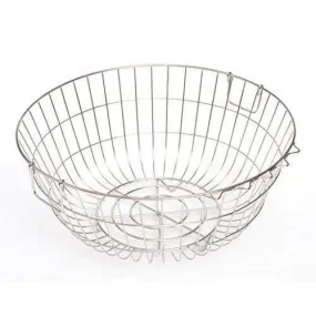 Embassy Dish Draining Basket/Kuda, Round, Size - Small, 51x23.5 cms (DxH), (Pack of 1, Stainless Steel)