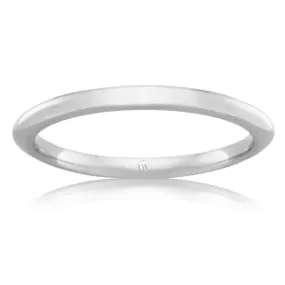 Full Dome 2.5mm - 18ct White Gold