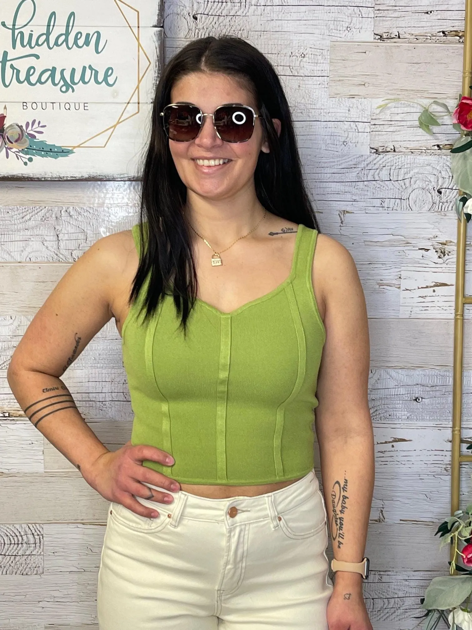 Georgia Green Sweater Tank