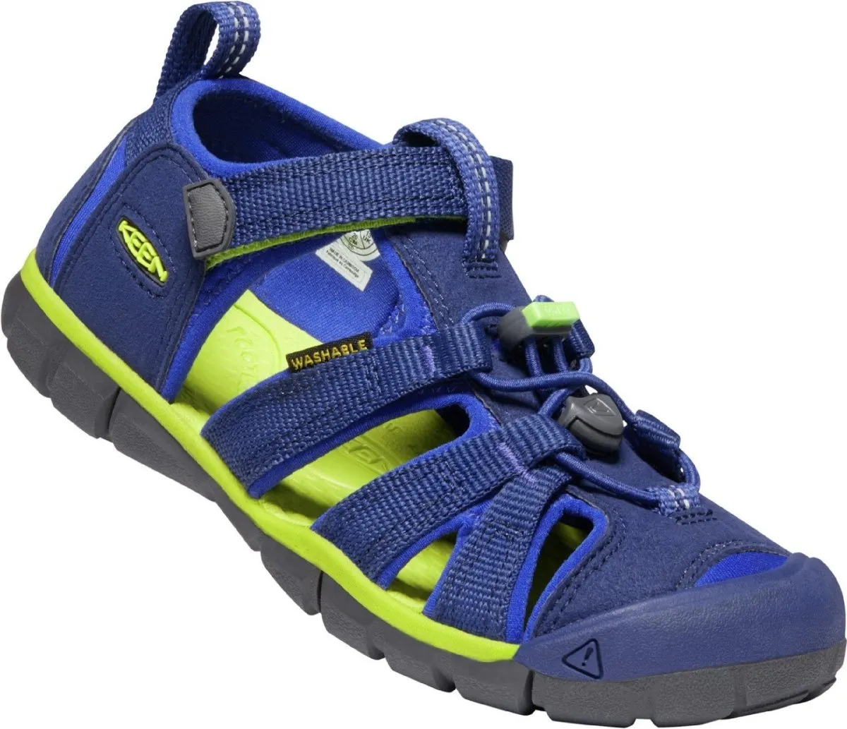 Keen Boy's Seacamp II CNX Blue Depths/Chartreuse (Sizes 8-13)