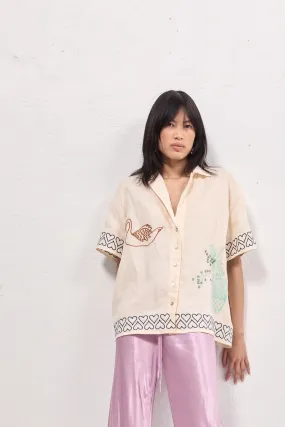 Natalia Linen Shirt Cream