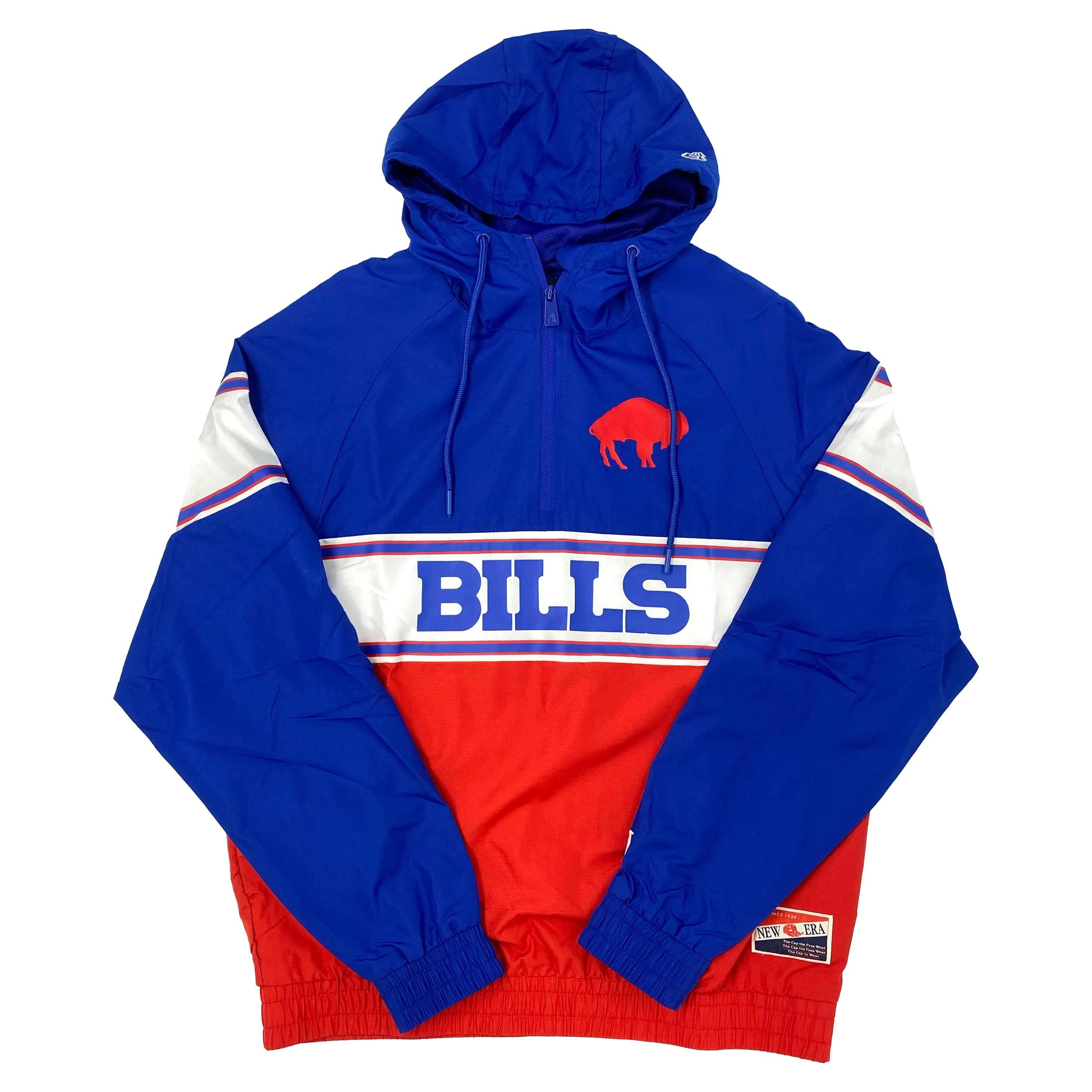 New Era Buffalo Bills With Retro Buffalo Pullover Quarter Zip