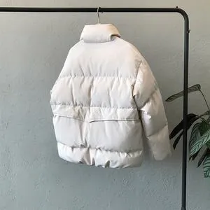 Oversized Quilted Winter Puffer Thick Warm Padded Puff Parka Jacket