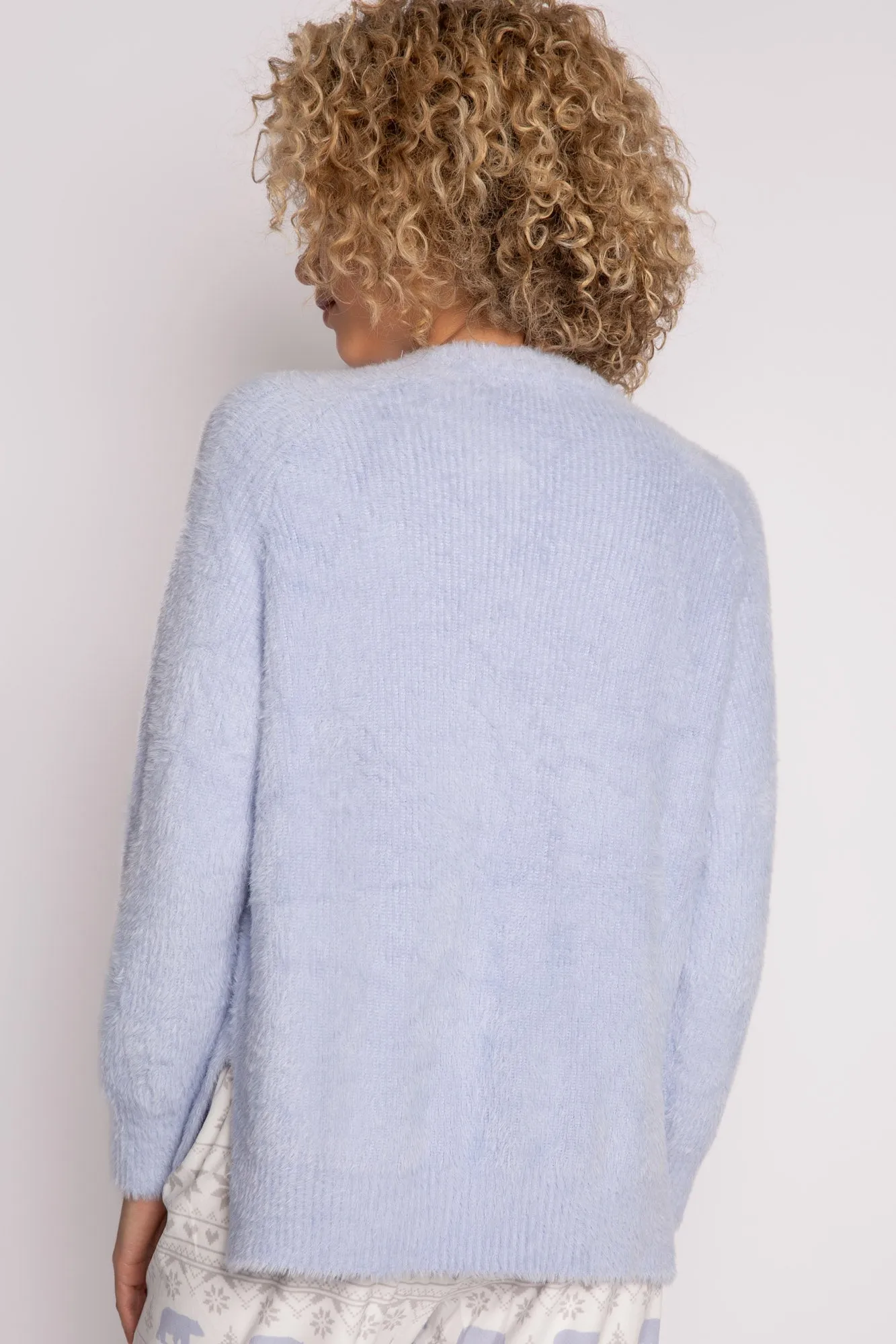 PJ Salvage sweater shirt, feather knit