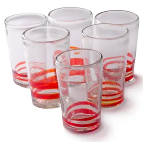 Serpentine Tall Tumbler in Red - 18 oz - Set of 6