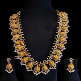 South Indian Traditional Guttapusalu Necklace set By Asp Fashion jewellery