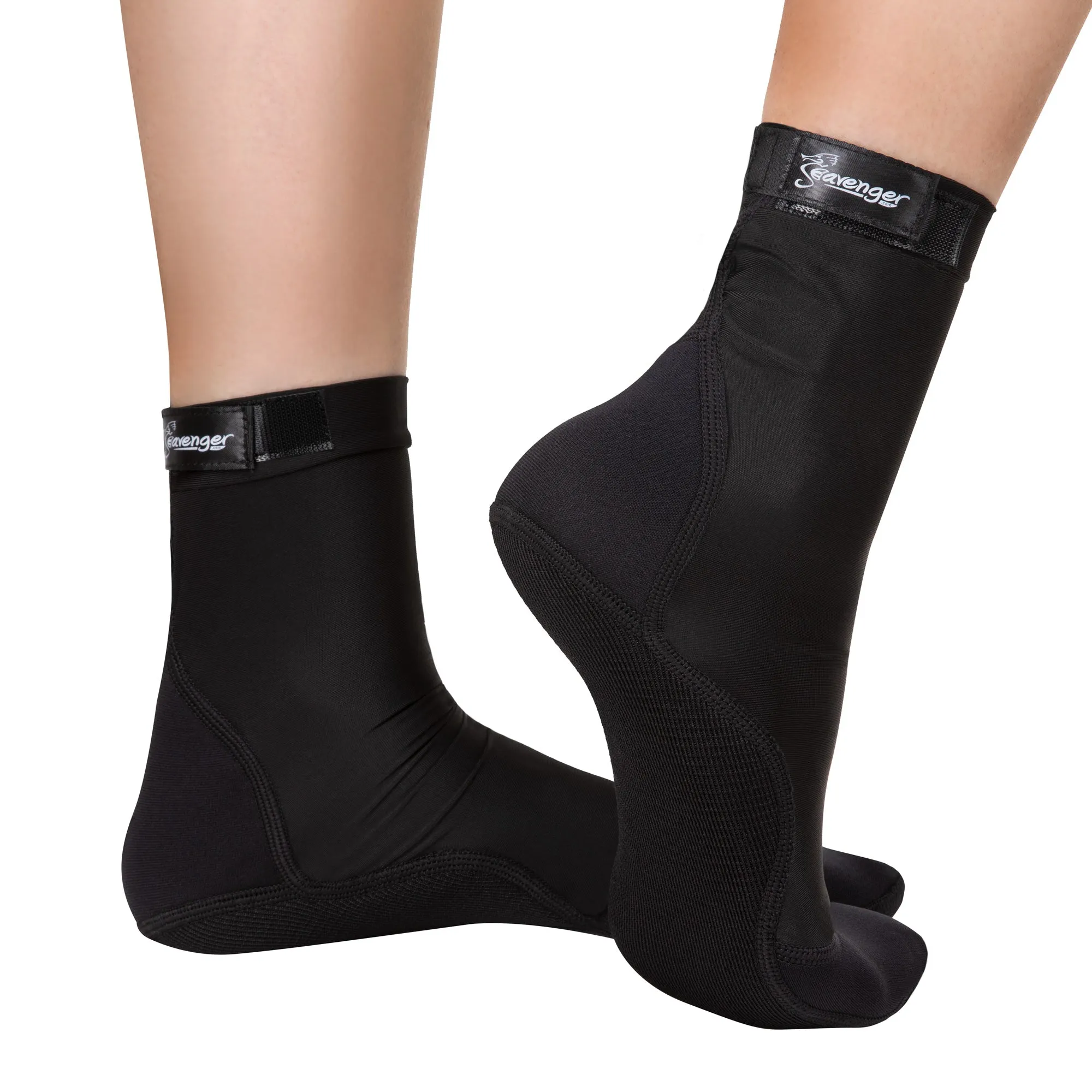 Tall SeaSnug Beach Socks - Black