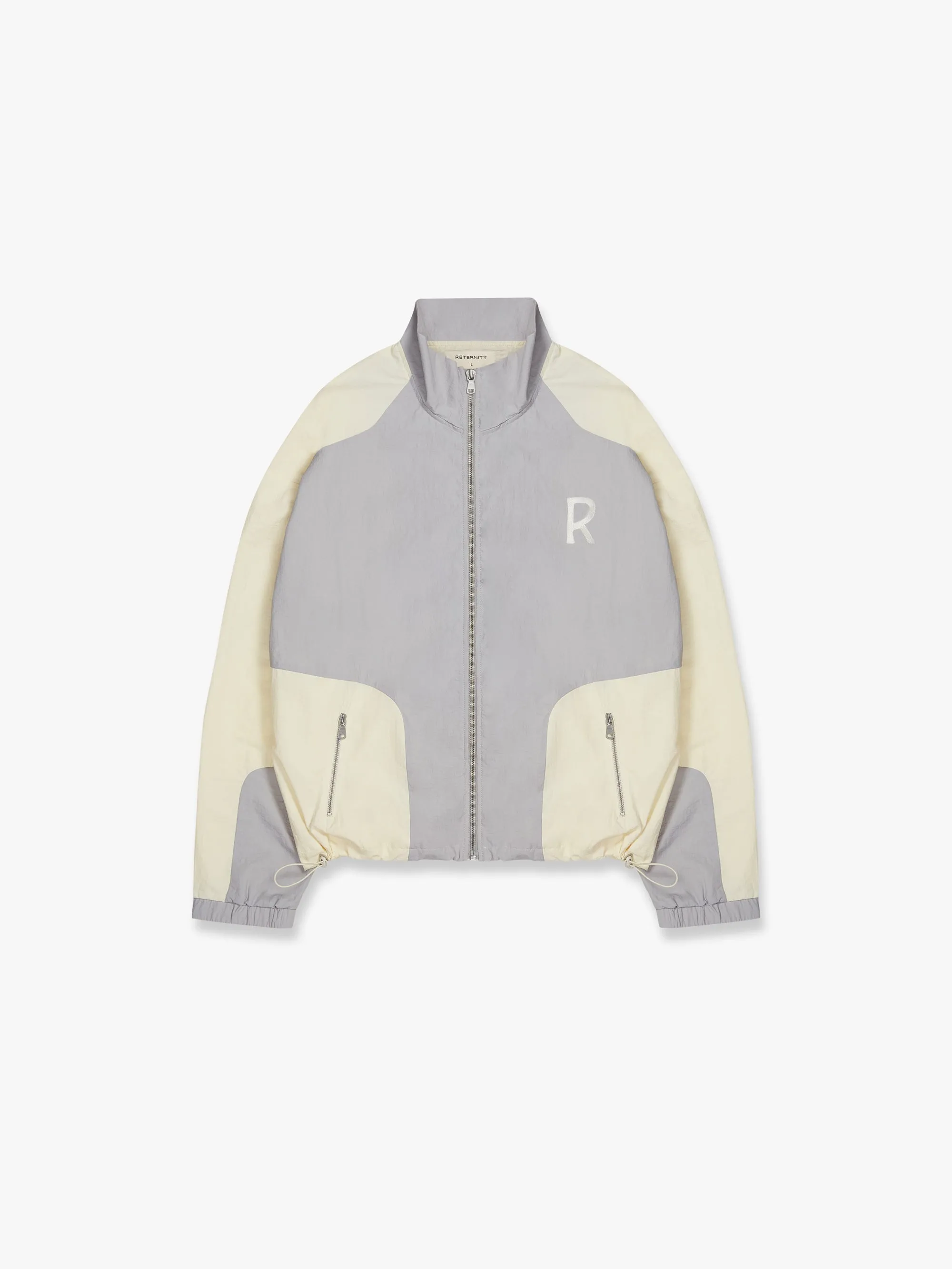 TRACKSUIT JACKET - GREY/CREAM