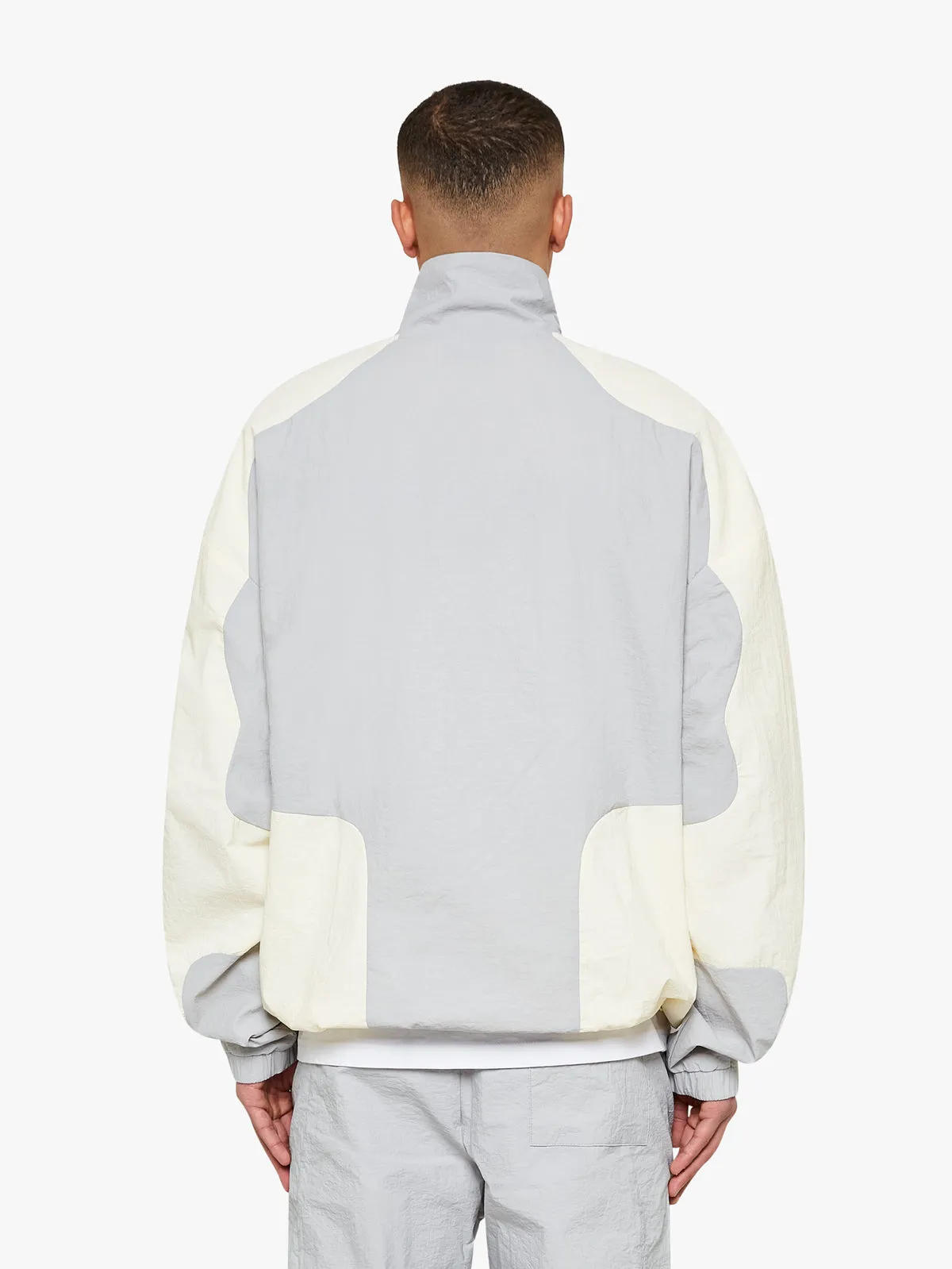 TRACKSUIT JACKET - GREY/CREAM