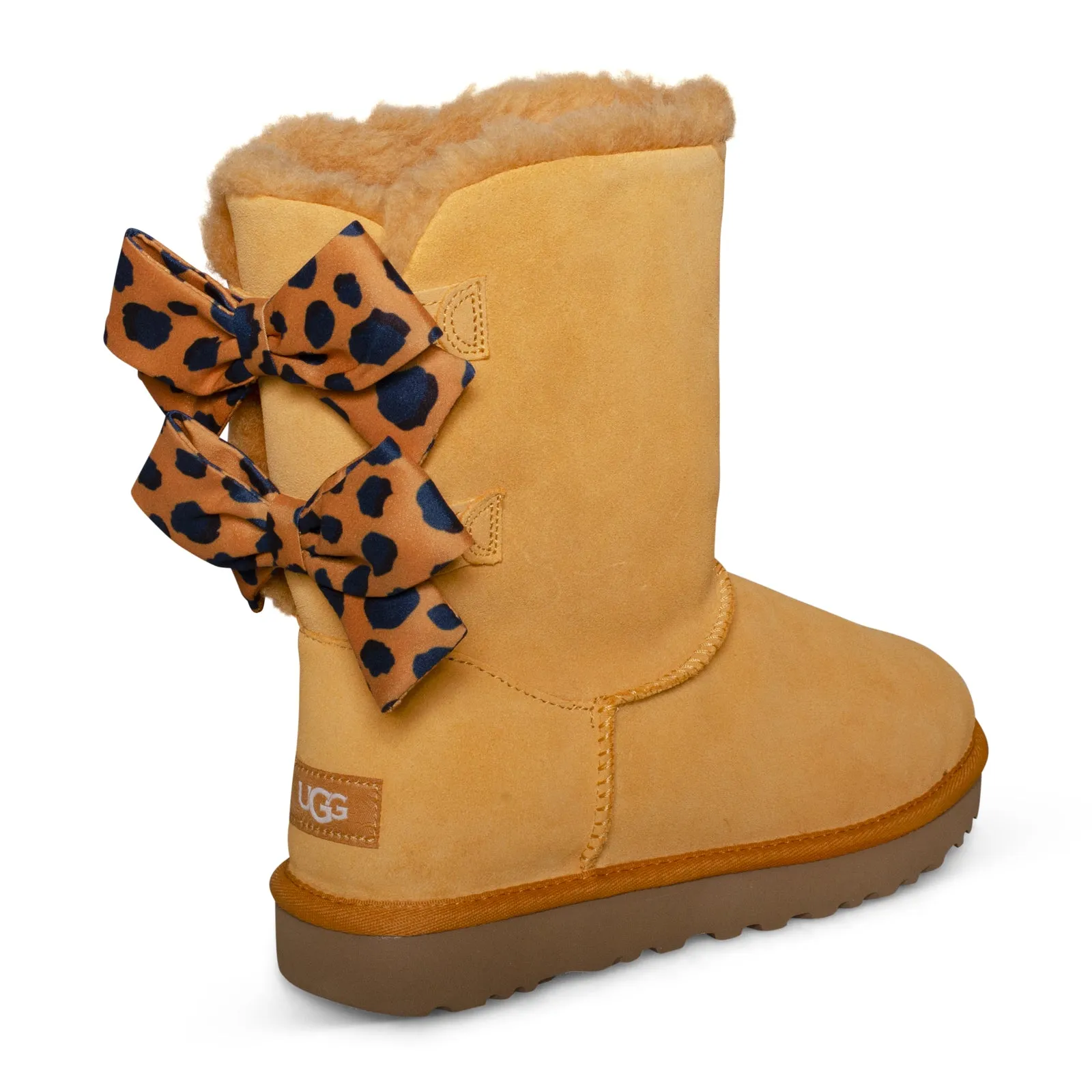 UGG Bailey Bow Retro Spots Sweet Potato Boots - Women's