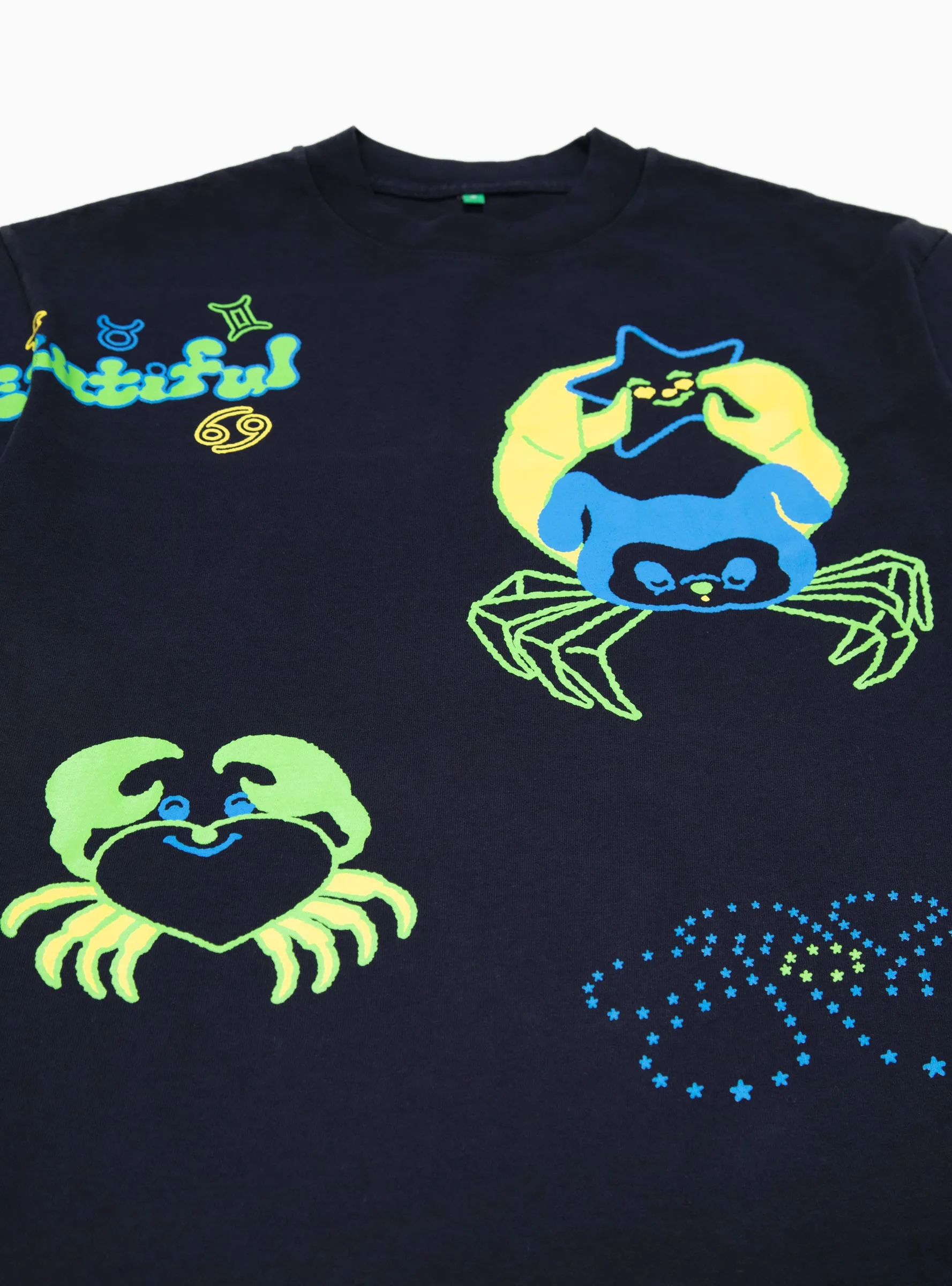 Zodiac Cancer T-shirt Navy