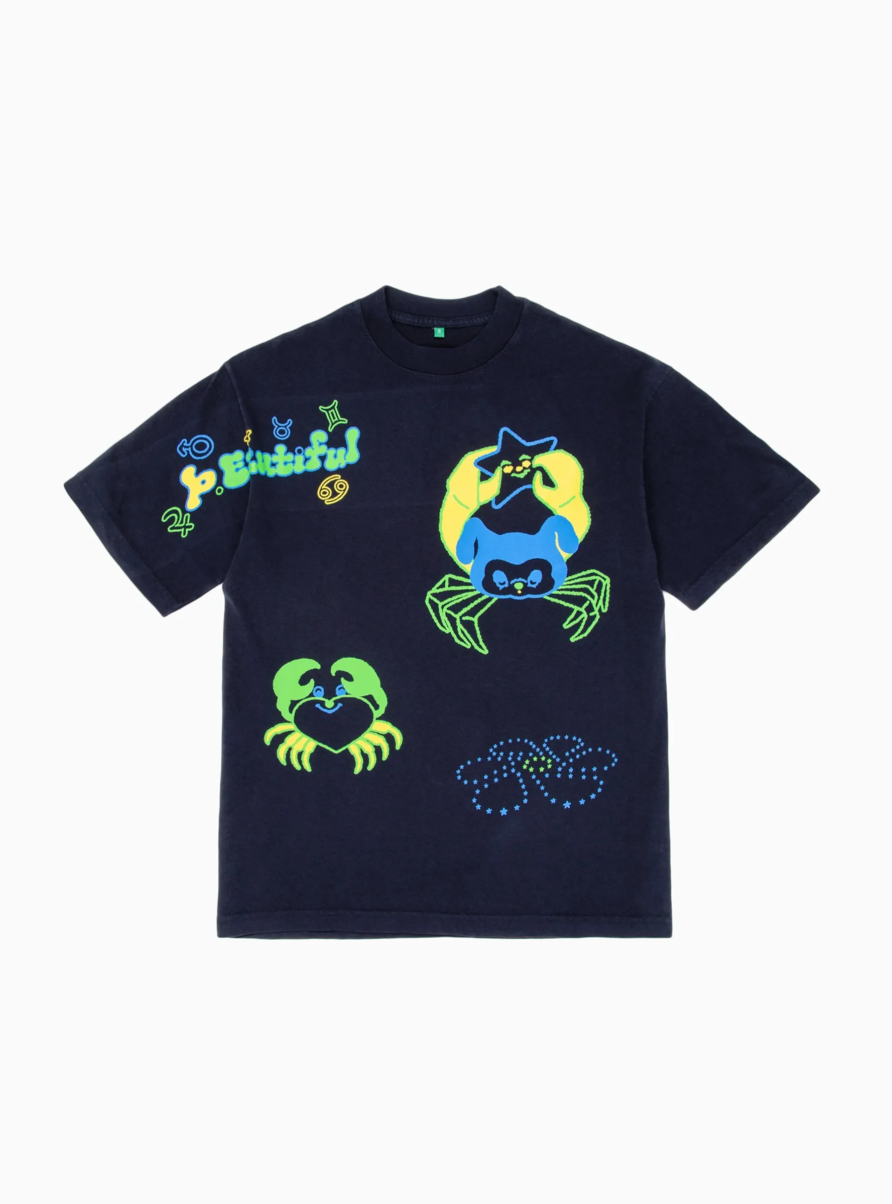 Zodiac Cancer T-shirt Navy